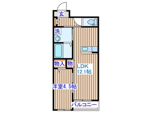 クレストⅡの物件間取画像